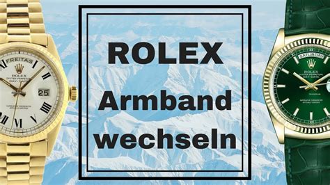 rolex armband wechseln|remove rolex bracelet from youtube.